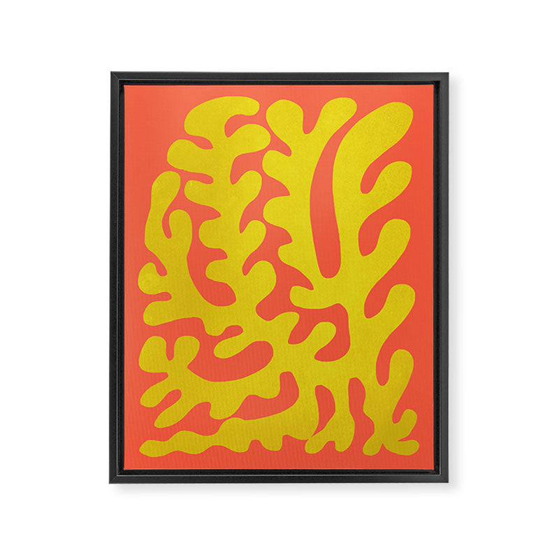 Sunflower & Tomato: Matisse Paper Cutouts 04 Framed Canvas Print Gallery Image 6
