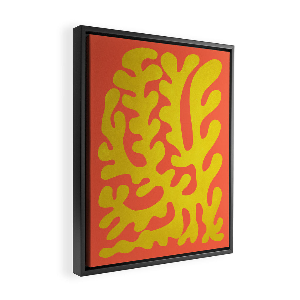 Sunflower & Tomato: Matisse Paper Cutouts 04 Framed Canvas Print Gallery Image 2