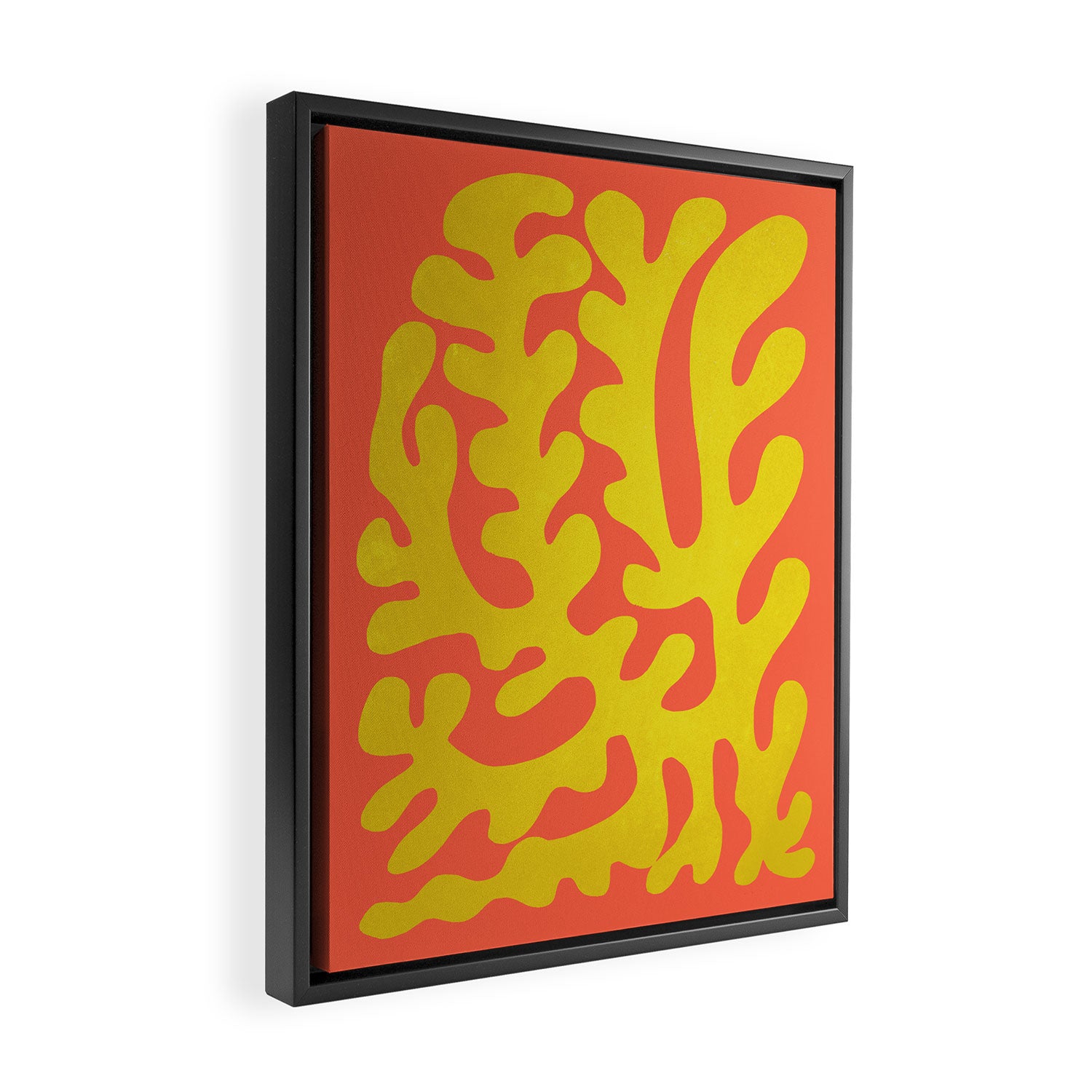Sunflower & Tomato: Matisse Paper Cutouts 04 Framed Canvas Print Gallery Image 2
