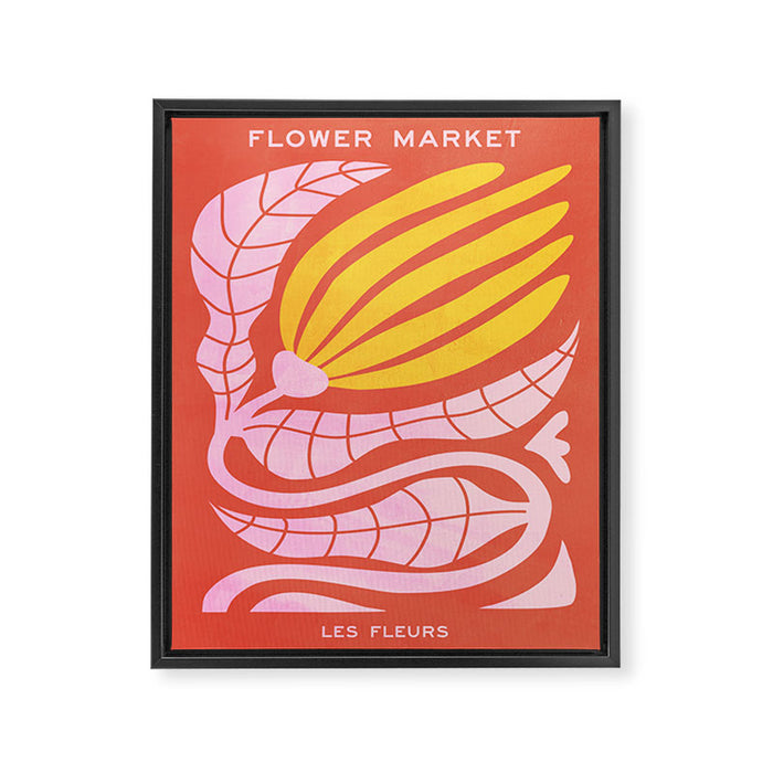 Sunglow & Cotton Candy: Les Fleurs | Flower Market Color Series 05 Framed Canvas Print Gallery Image 1