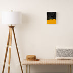 Sunkissed Gold | Warp Grid: Midnight Black Edition Canvas Print Gallery Image 2