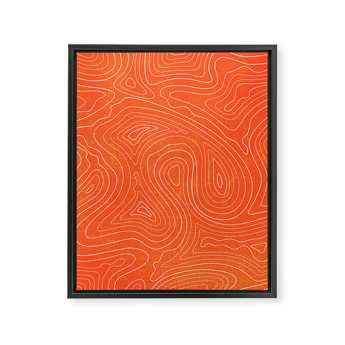 Sunset Ripple Framed Canvas Print Gallery Image 1