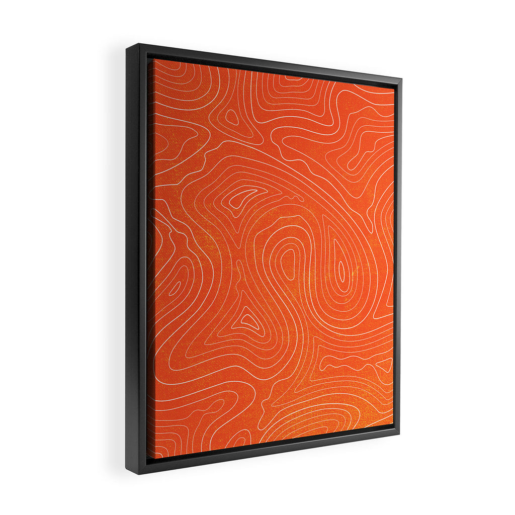 Sunset Ripple Framed Canvas Print Gallery Image 2