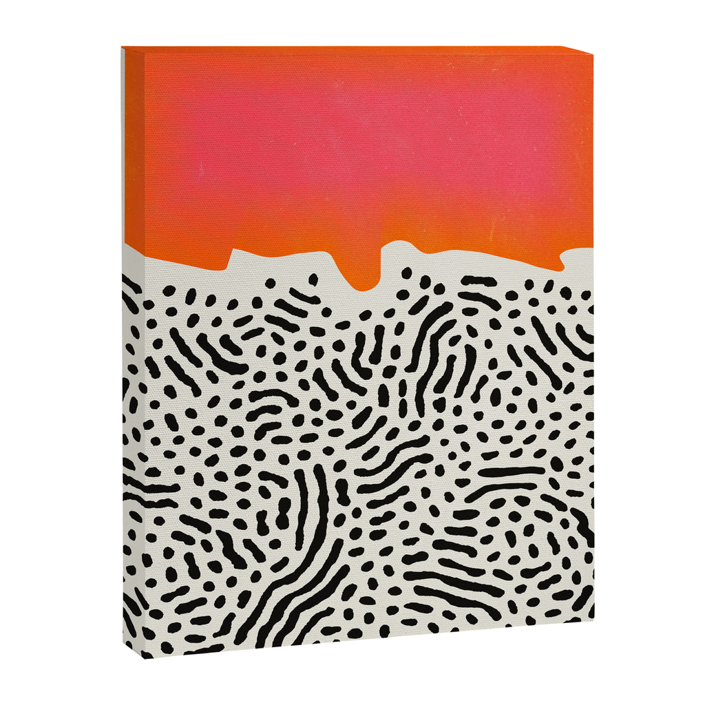 Sunset & Spots: Mid Century Abstraction Canvas Print Gallery Image 6