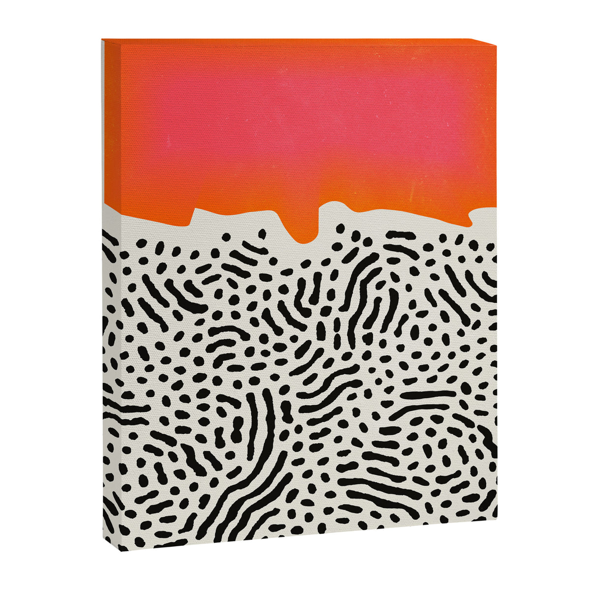 Sunset & Spots: Mid Century Abstraction Canvas Print Gallery Image 6