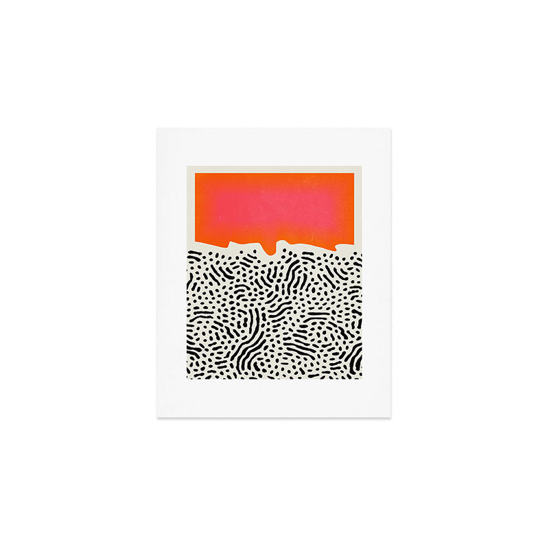 Sunset & Spots: Mid Century Abstraction Art Print Gallery Image 1