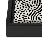 Sunset & Spots: Mid Century Abstraction Framed Canvas Print Gallery Image 3