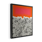 Sunset & Spots: Mid Century Abstraction Framed Canvas Print Gallery Image 2