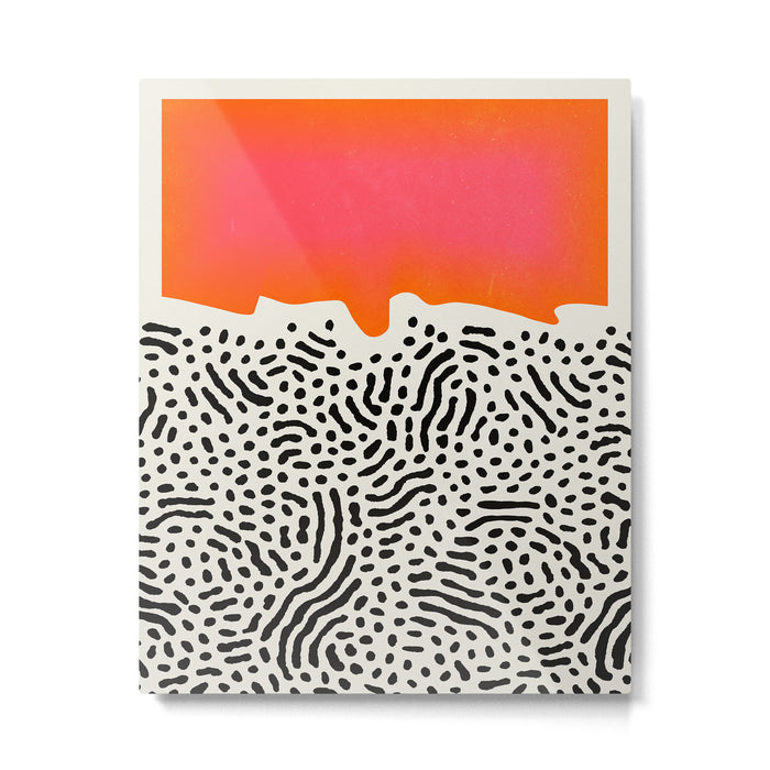 Sunset & Spots: Mid Century Abstraction Metal Print Gallery Image 1