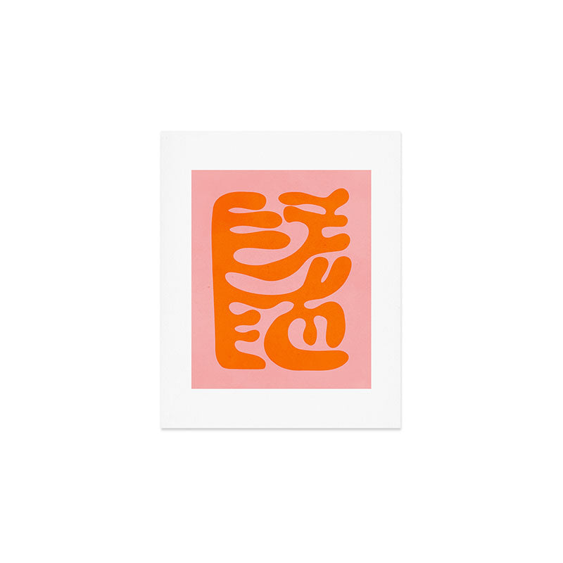 Tangerine & Sundown: Matisse Paper Cutouts 12 Art Print Gallery Image 1