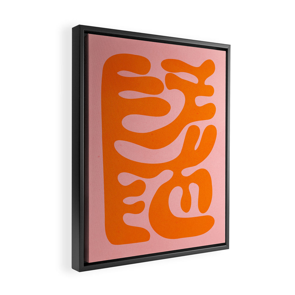 Tangerine & Sundown: Matisse Paper Cutouts 12 Framed Canvas Print Gallery Image 2