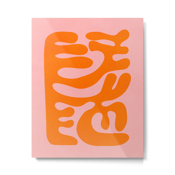 Tangerine & Sundown: Matisse Paper Cutouts 12 Metal Print Gallery Image 1