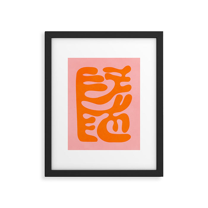 Tangerine & Sundown: Matisse Paper Cutouts 12 Framed Art Print Gallery Image 1