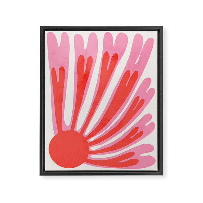 Tart & Amaranth: Wild Flower | Matisse Foliage Paper Cutouts Framed Canvas Print Gallery Image 1