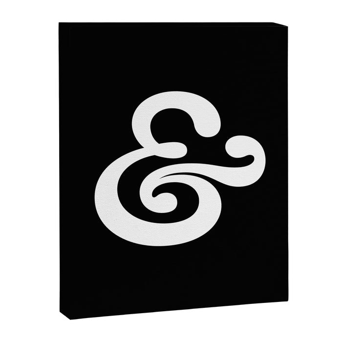 The Ampersand: B&W Edition Canvas Print Gallery Image 1
