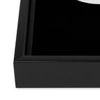 The Ampersand: B&W Edition Framed Canvas Print Gallery Image 3