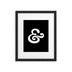The Ampersand: B&W Edition Framed Art Print Gallery Image 5