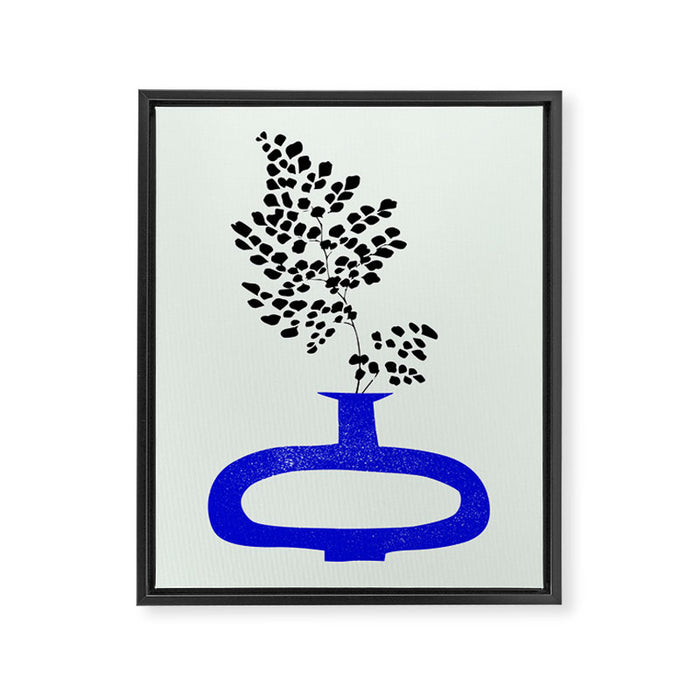 The Blue Vase 02 Framed Canvas Print Gallery Image 1
