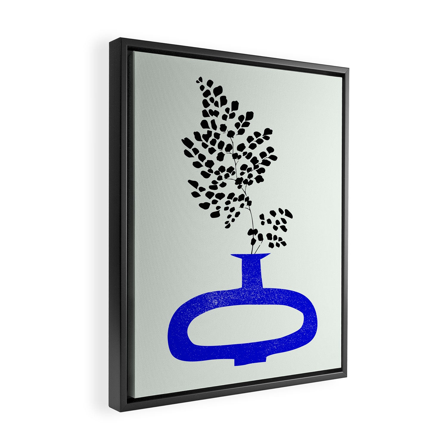 The Blue Vase 02 Framed Canvas Print Gallery Image 2