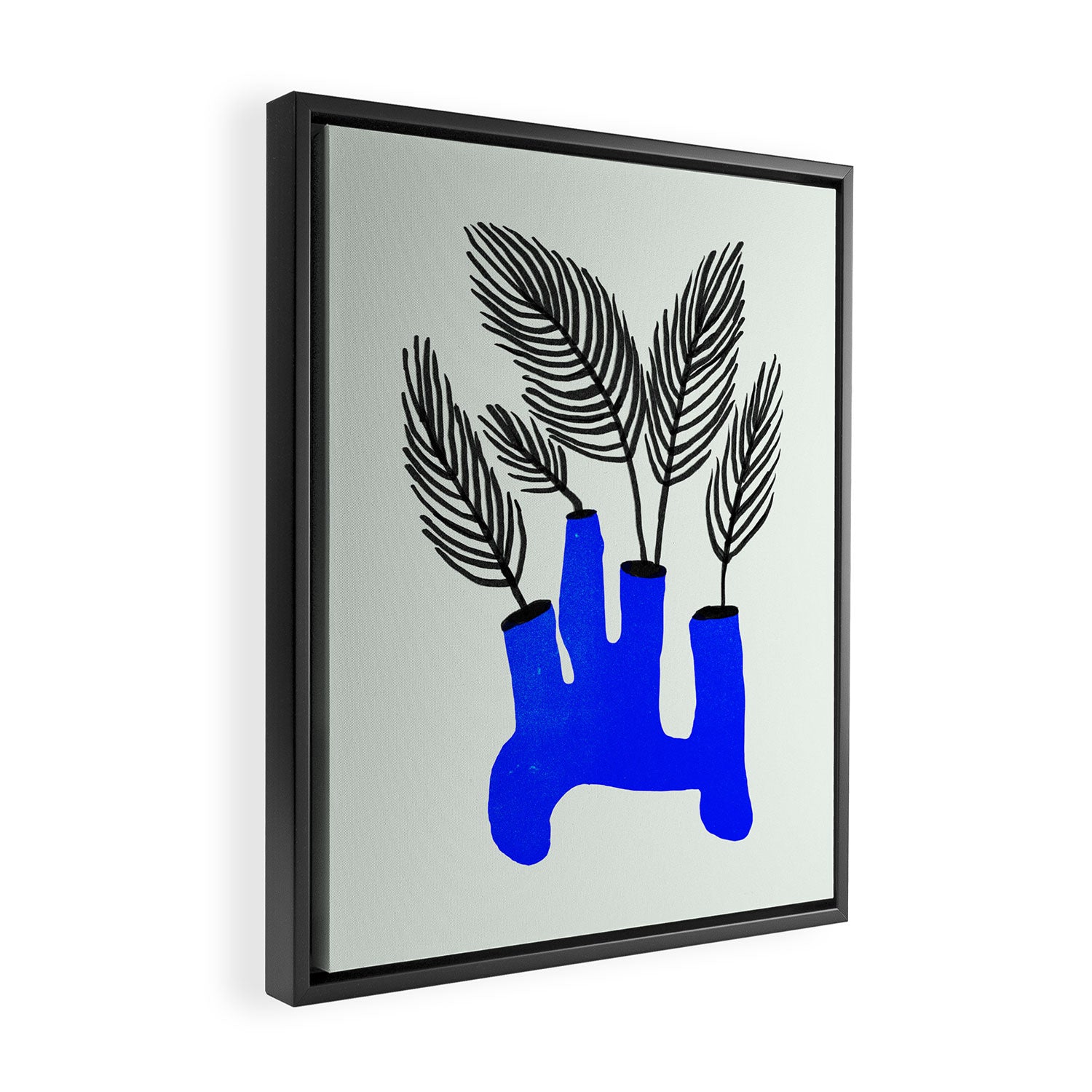 The Blue Vase Framed Canvas Print Gallery Image 2