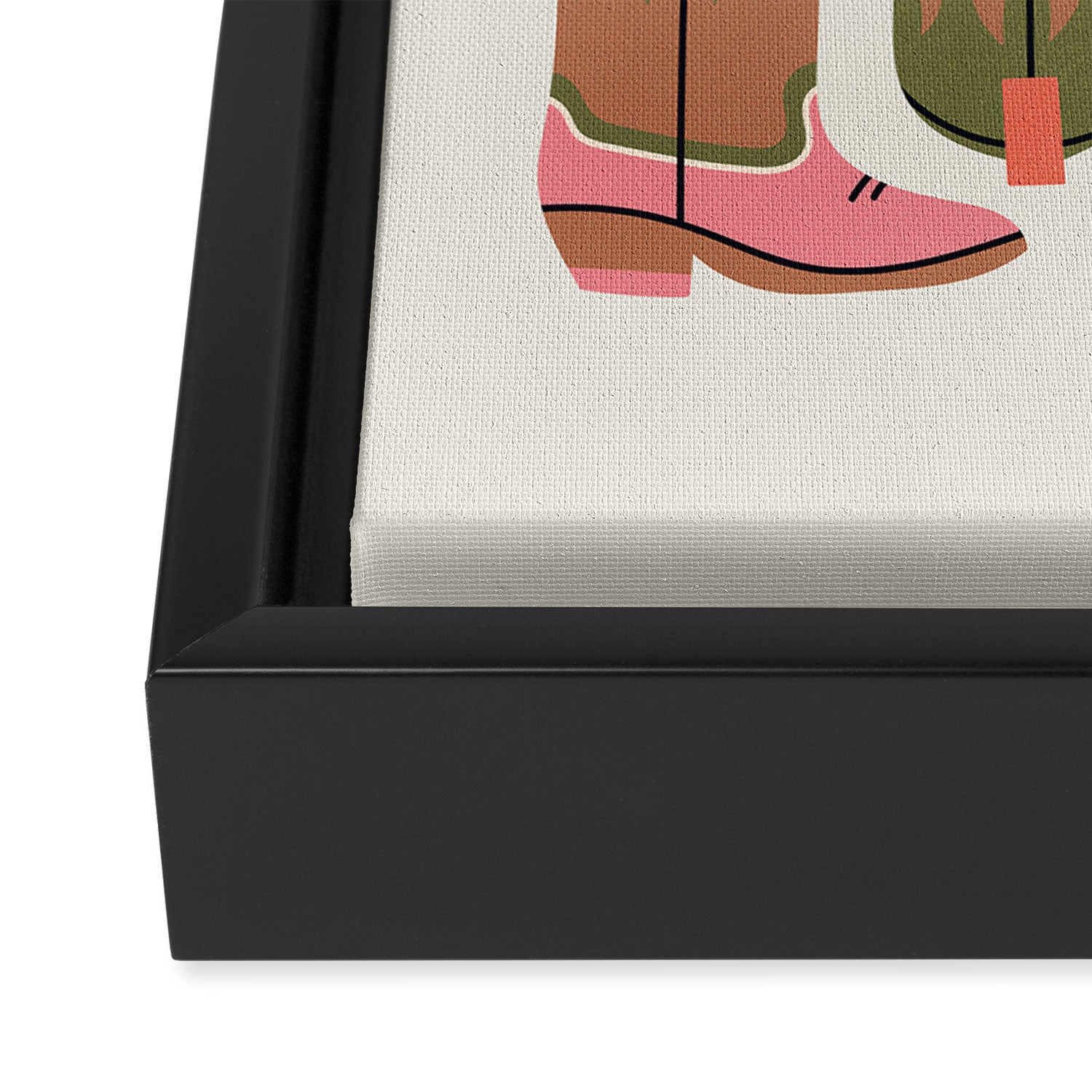 The Boots Framed Canvas Print Gallery Image 3