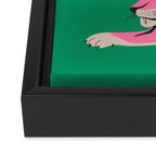 The Chase 2: Pink Tiger Edition Framed Canvas Print Gallery Image 3