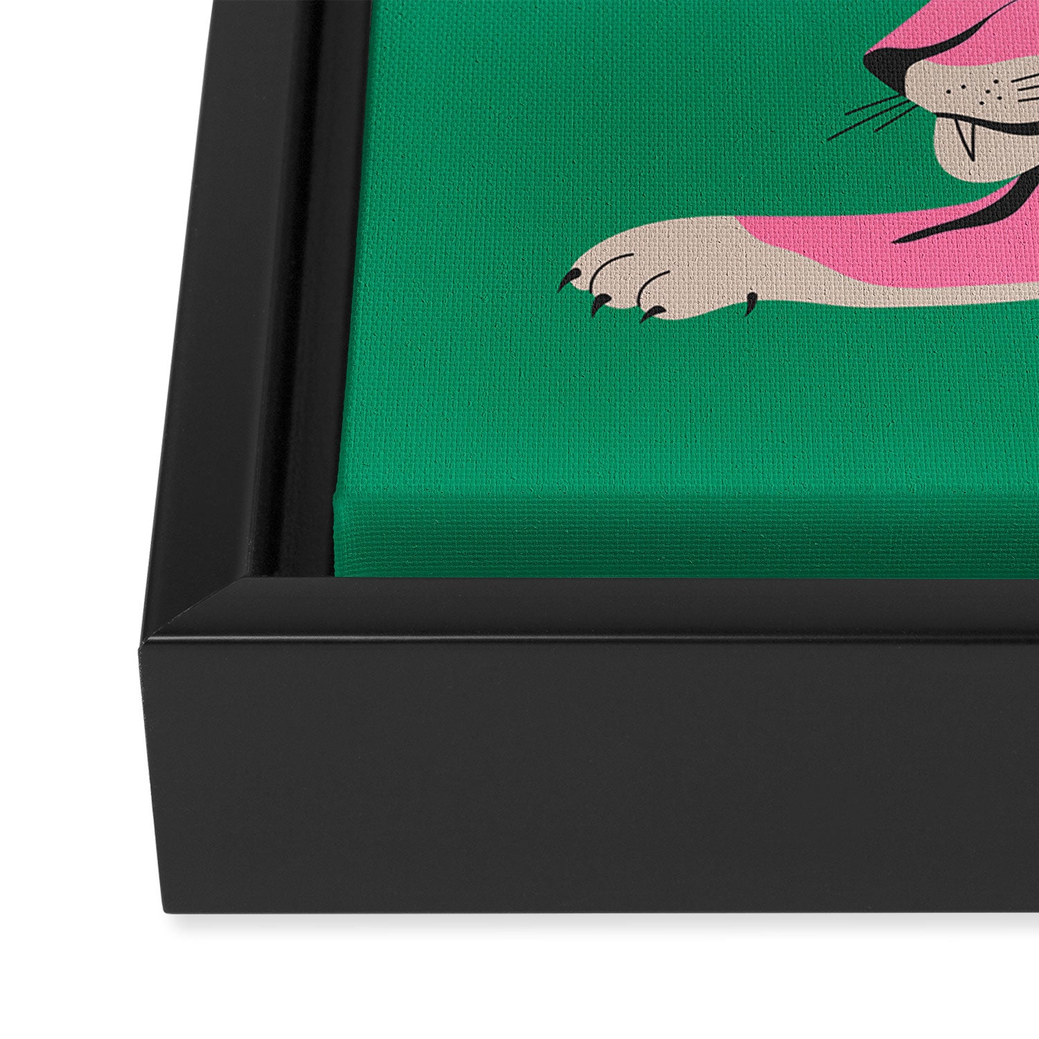 The Chase 2: Pink Tiger Edition Framed Canvas Print Gallery Image 3