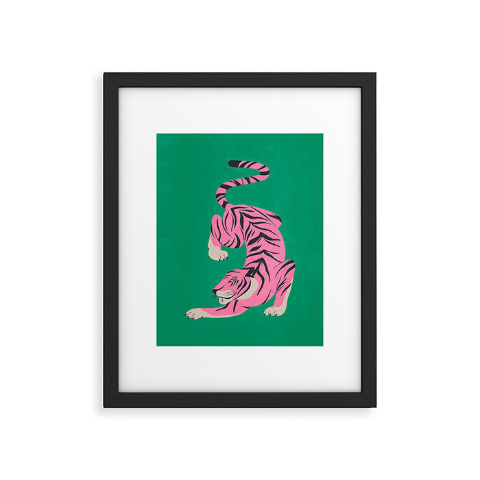 The Chase 2: Pink Tiger Edition Framed Art Print Gallery Image 1