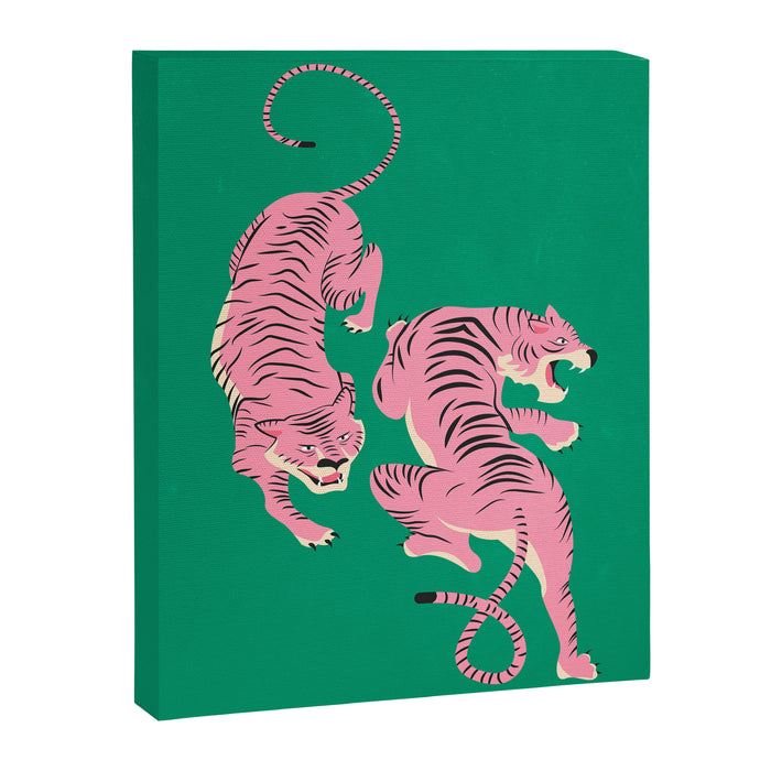 The Chase: Pink Tiger Edition Canvas Print Gallery Image 1