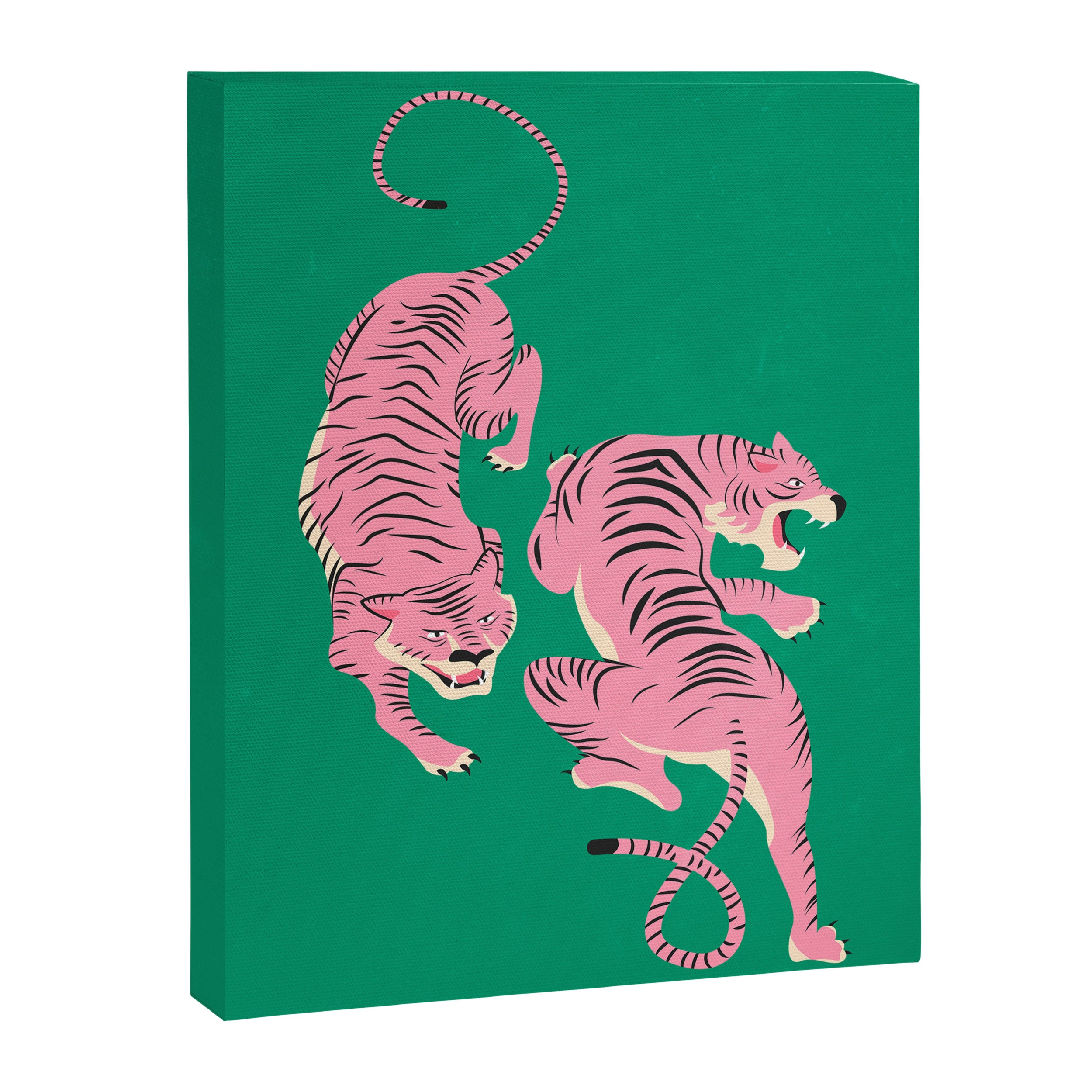The Chase: Pink Tiger Edition Canvas Print Gallery Image 6