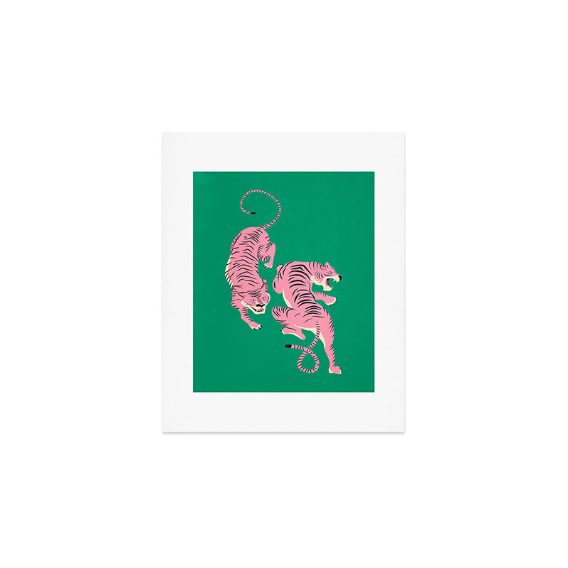The Chase: Pink Tiger Edition Art Print Gallery Image 1