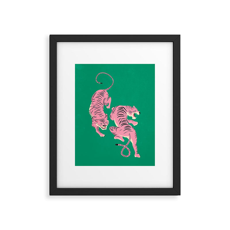 The Chase: Pink Tiger Edition Framed Art Print Gallery Image 4