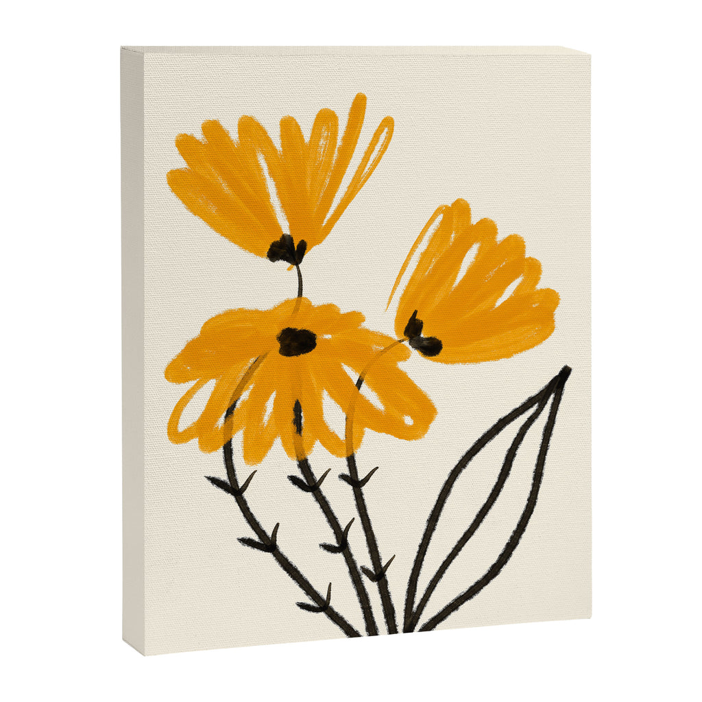 The Cosmo Yellow Flowers 02 Canvas Print Gallery Image 6