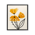 The Cosmo Yellow Flowers 02 Framed Canvas Print Gallery Image 6