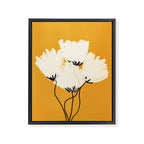 The Cosmo Yellow Flowers Framed Canvas Print Gallery Image 8