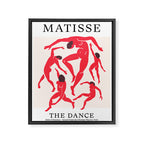 The Dance 3 | Henri Matisse - La Danse | Scarlet Red Edition Framed Canvas Print Gallery Image 6