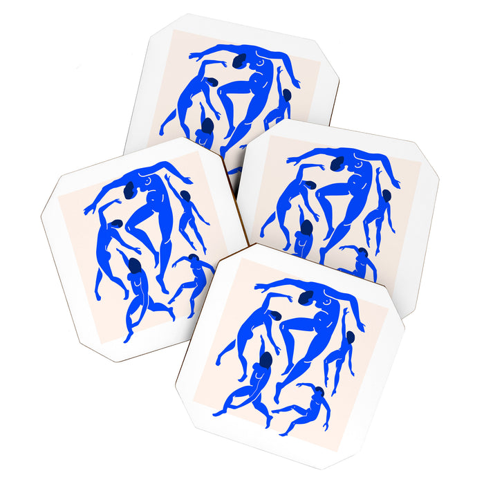 The Dance 3 | Henri Matisse - La Danse | Ultramarine Blue Edition Coaster Gallery Image 1