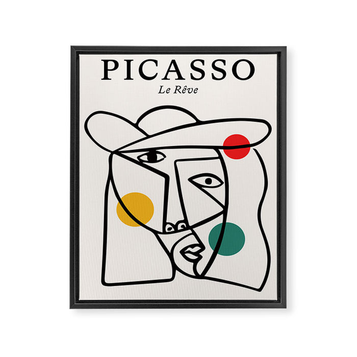 The Dream II | Pablo Picasso - Le Reve Framed Canvas Print Gallery Image 1