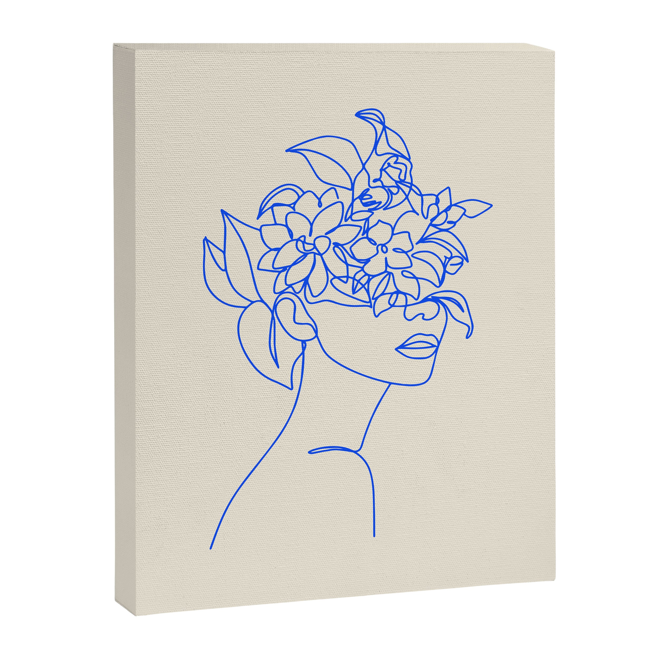 The Girl with the Flowers: Off-White Edition Canvas Print Gallery Image 6