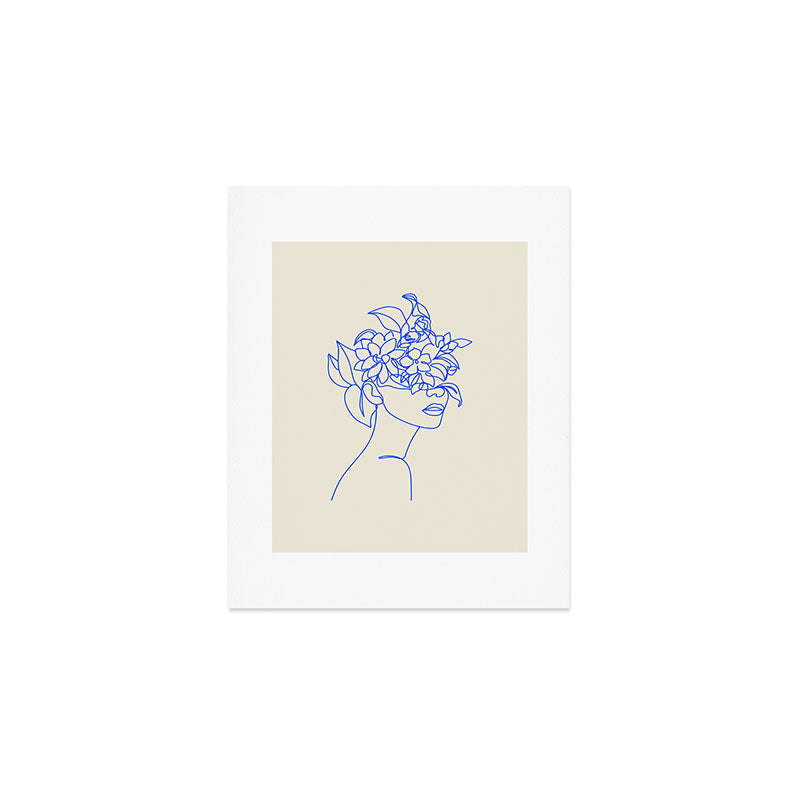 The Girl with the Flowers: Off-White Edition Art Print Gallery Image 1
