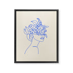 The Girl with the Flowers: Off-White Edition Framed Canvas Print Gallery Image 6