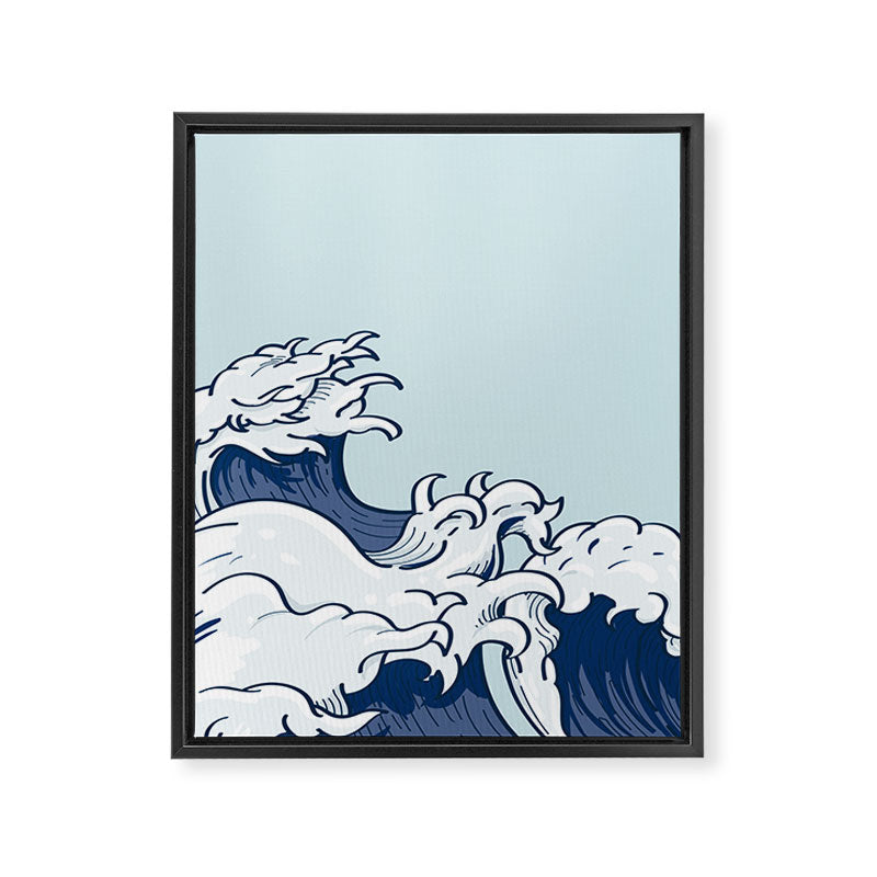 The Great Kanagawa Japanese Wave Framed Canvas Print Gallery Image 8