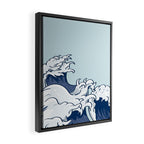 The Great Kanagawa Japanese Wave Framed Canvas Print Gallery Image 2