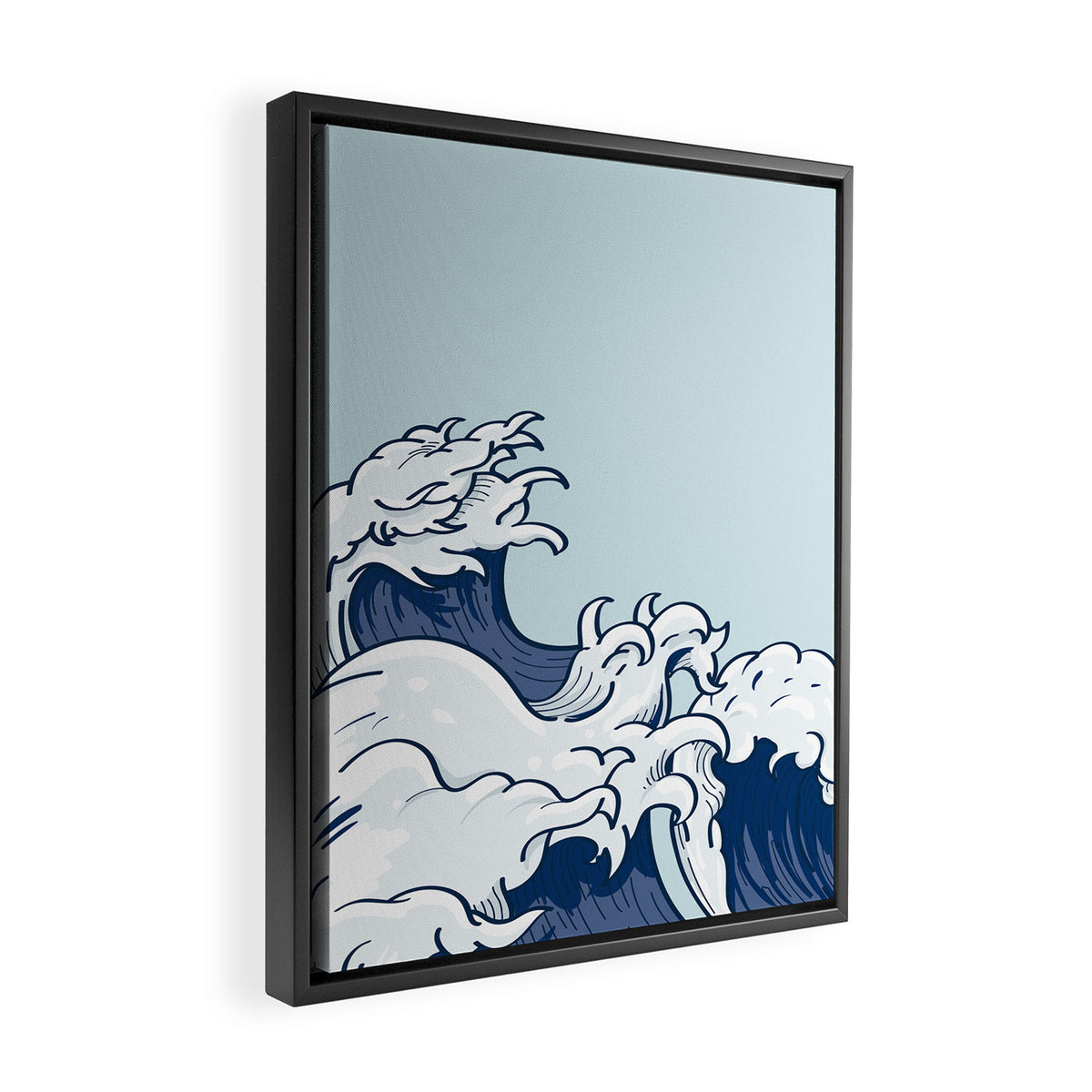 The Great Kanagawa Japanese Wave Framed Canvas Print Gallery Image 2