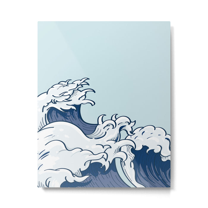 The Great Kanagawa Japanese Wave Metal Print Gallery Image 1