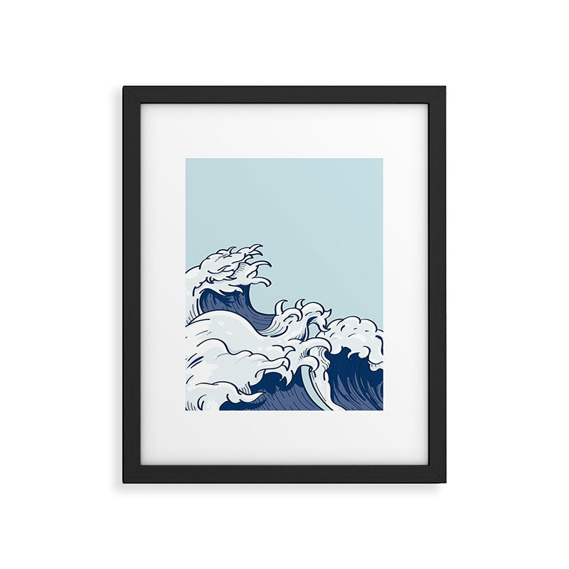 The Great Kanagawa Japanese Wave Framed Art Print Gallery Image 6