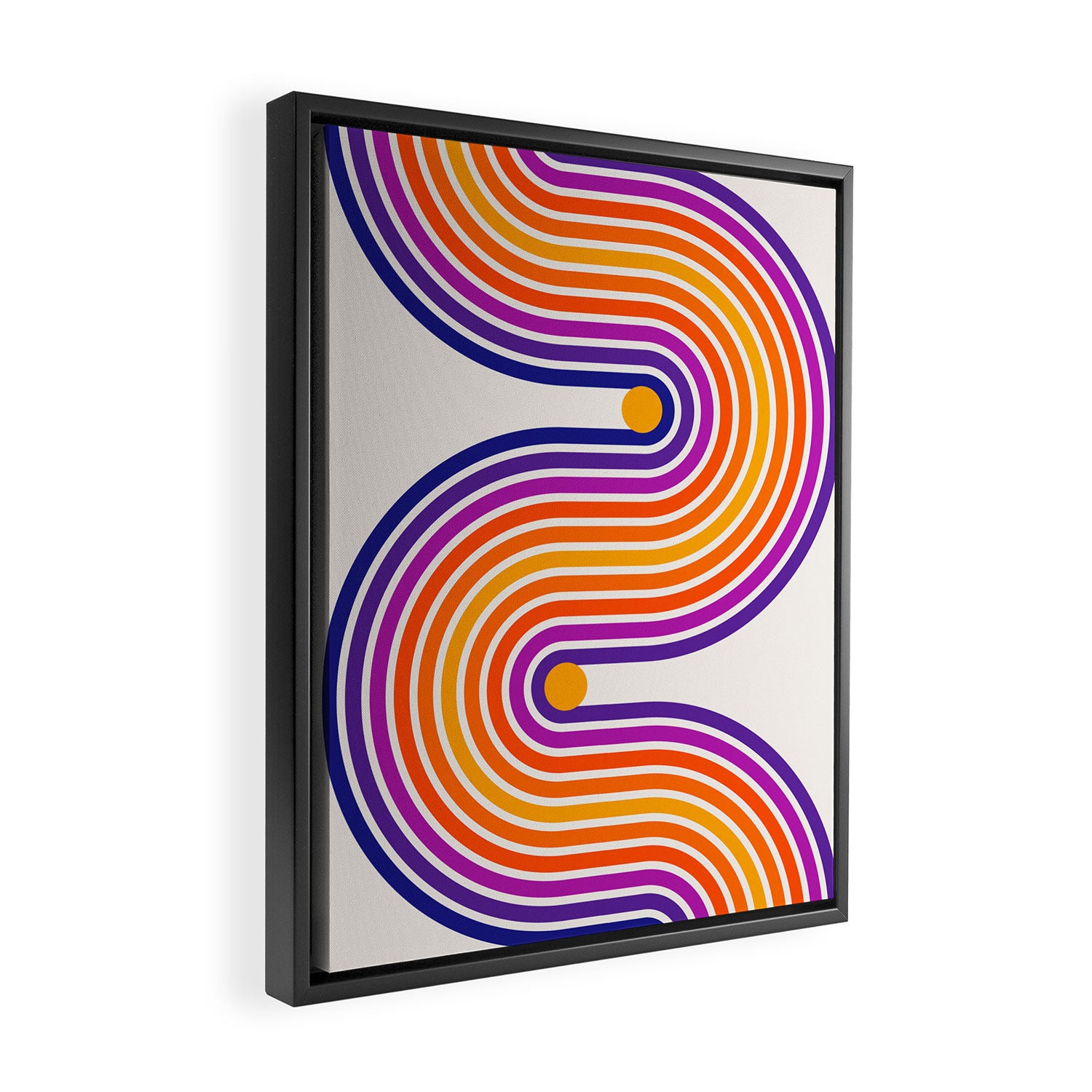 The Groove: Retro 80s Edition Framed Canvas Print Gallery Image 2