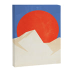 The Japanese Sun | Vintage Minimal Mount Fuji Landscape Canvas Print Gallery Image 6
