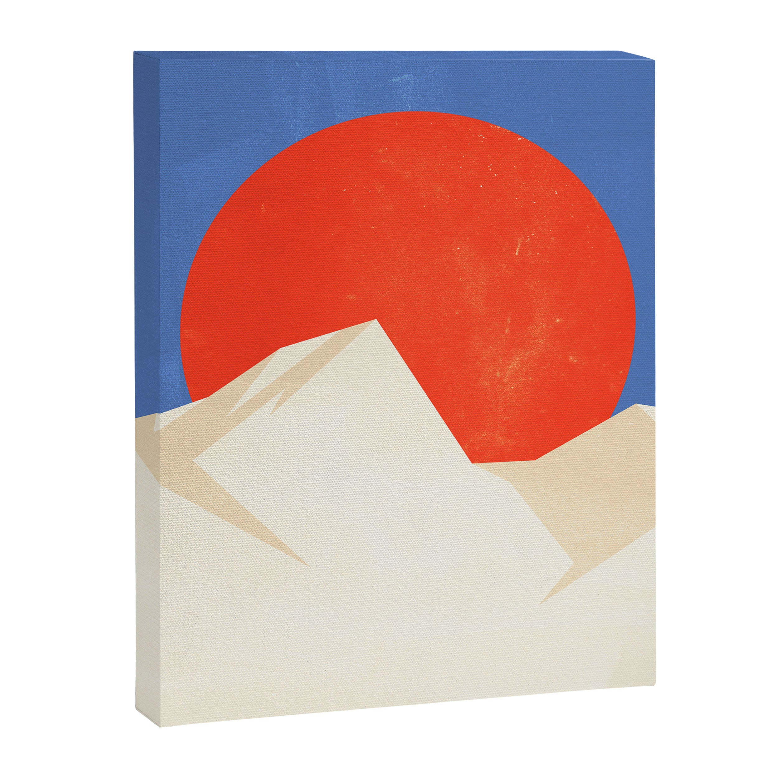 The Japanese Sun | Vintage Minimal Mount Fuji Landscape Canvas Print Gallery Image 6