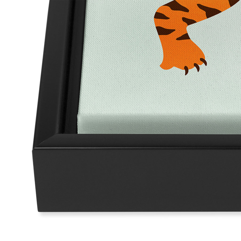 The Roar: Orange Tiger Edition Framed Canvas Print Gallery Image 3